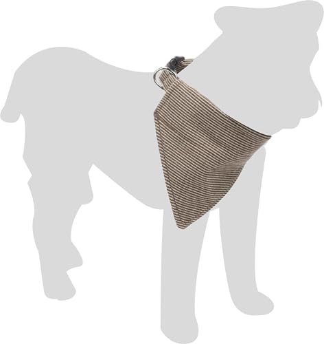 Flamingo Hund Halsband mit Bandana Herbert Hellbraun M 35-50cm 20mm von Flamingo