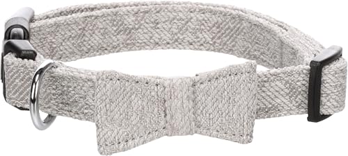 Flamingo Hund Halsband mit Schleife Nelson Grau M 35-50cm 20mm Flamingo Hund Halsband mit Schleife Nelson Grau M 35-50cm 20mm von Flamingo