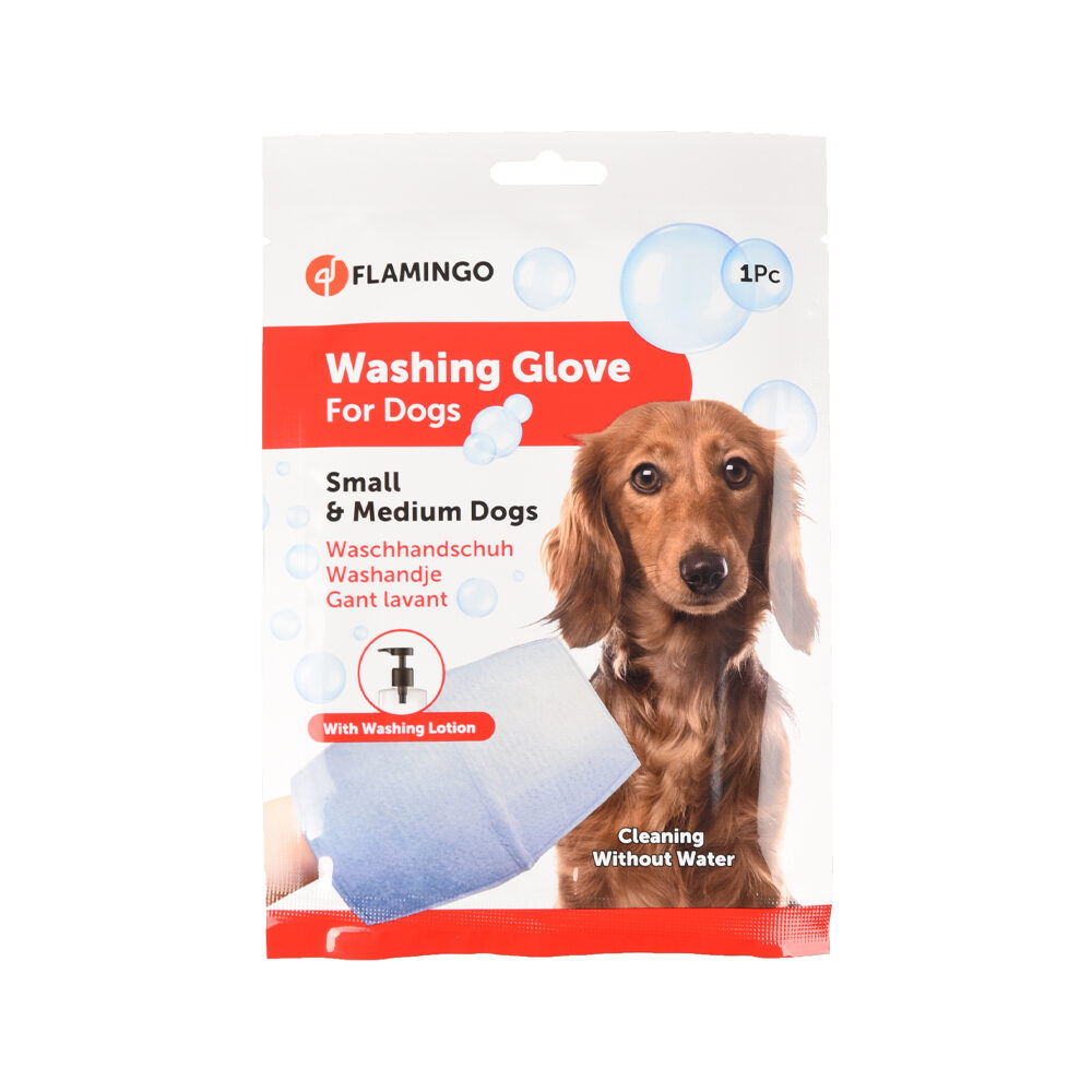 Flamingo Hunde-Waschhandschuh - M/L Flamingo Hunde-Waschhandschuh - M/L von Flamingo