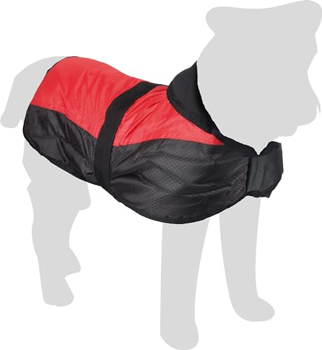 Flamingo Hundemantel Winter – Eisbär Rot – XXXXS 20cm – warm & modisch – Polyesterfaser – Wasser- & Winddicht – atmungsaktiv – schmutzabweisend – PU-Beschichtung – Geschirröffnung von Flamingo