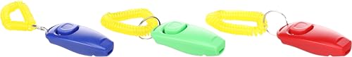 Flamingo Hundepfeife Clicker Xoë Mehrere Farben - 7,5x3x2cm - Mit einem Druckknopf und flexible dehnbare Schnur - Auch als Hundepfeife verwendet - keine Farbauswahl möglich von Flamingo