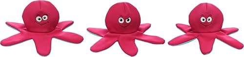 Flamingo Hundespielzeug Fronne Oktopus Emoji – Rosa – 40 cm | Schwimmfähig, strapazierfähig & unterhaltsam! von Flamingo