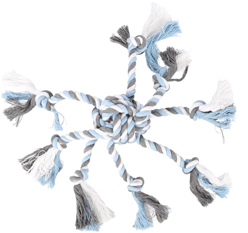 Flamingo Hundespielzeug Jim – Knotenball Octopus Blau | 35 × 35 × 7 cm | Zahnpflegend & Langlebig Flamingo Hundespielzeug Jim – Knotenball Octopus Blau | 35 × 35 × 7 cm | Zahnpflegend & Langlebig von Flamingo