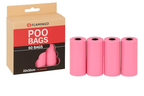 Kotbeutel für Hunde – Biologisch abbaubare Hundetüten – 60 Stück – Größe 22x32 cm – Flamingo Pastellviolett Kotbeutel für Hunde – Biologisch abbaubare Hundetüten – 60 Stück – Größe 22x32 cm – Flamingo Pastellviolett von Flamingo