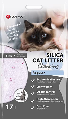 Flamingo Katzenstreu – neutraler Duft – Kohlegranulat – 17l für 20 Wochen – Herkunft aus Kanada – neutralisiert unangenehme Gerüche – sanft für die Pfoten Flamingo Katzenstreu – neutraler Duft – Kohlegranulat – 17l für 20 Wochen – Herkunft aus Kanada – neutralisiert unangenehme Gerüche – sanft für die Pfoten von Flamingo