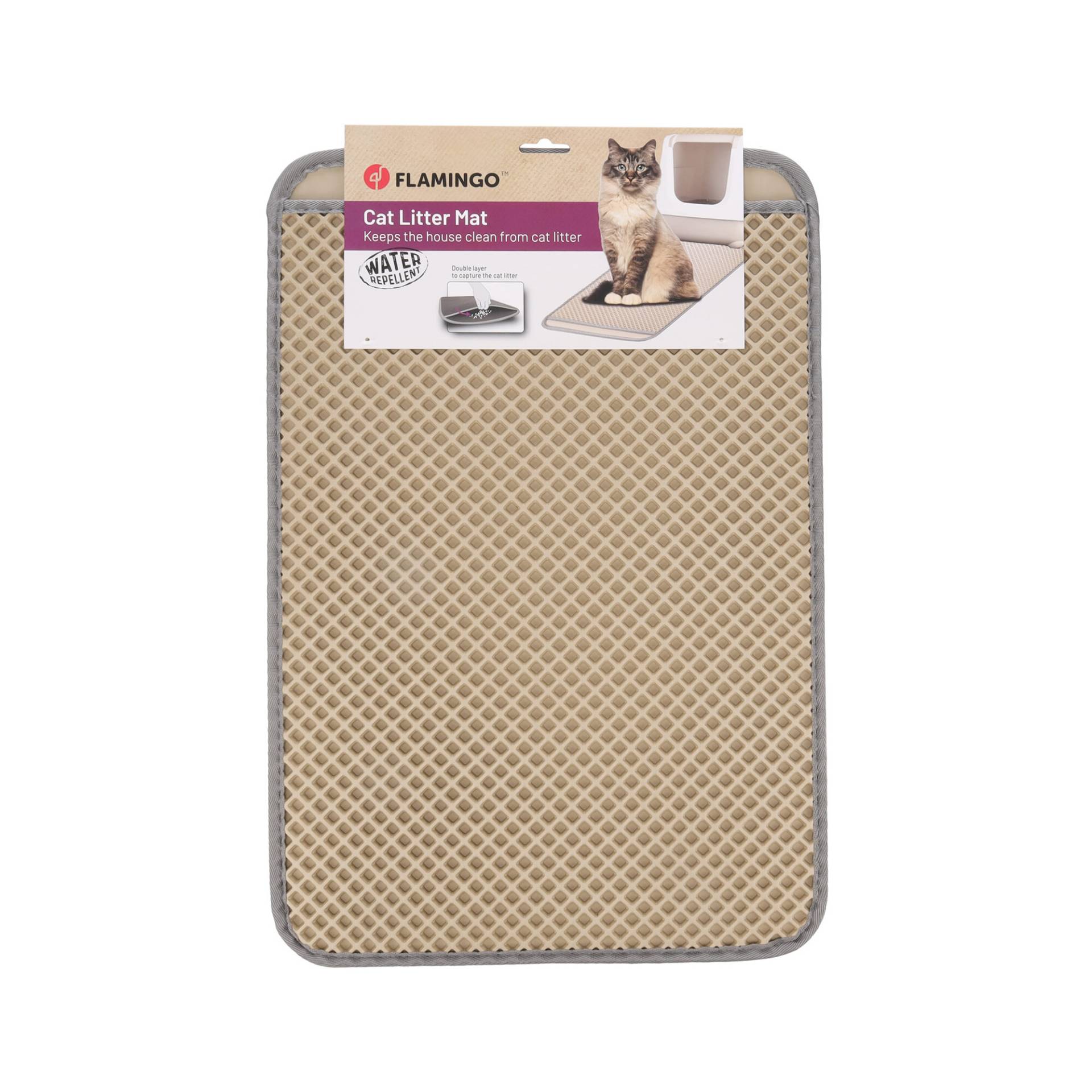 Flamingo Kattenstreu-Matte Matz - 50 x 40 x 1,3 cm Flamingo Kattenstreu-Matte Matz - 50 x 40 x 1,3 cm von Flamingo