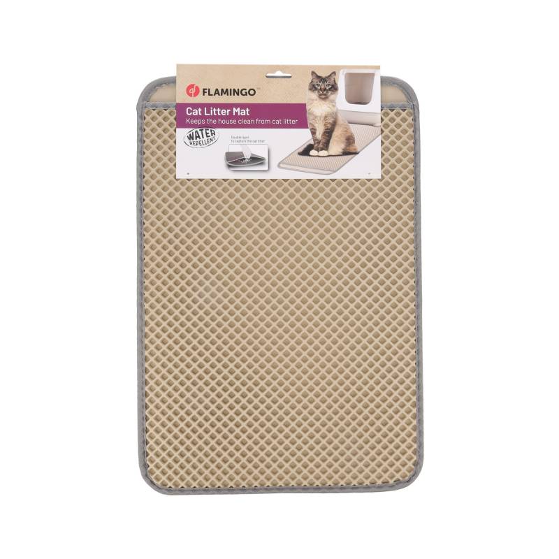 Flamingo Kattenstreu-Matte Matz - 50 x 40 x 1,3 cm von Flamingo