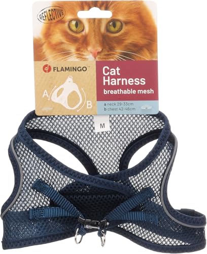 Flamingo Katze Geschirr Step&Go Berta Dunkelblau M 29-33cm 42-46cm Flamingo Katze Geschirr Step&Go Berta Dunkelblau M 29-33cm 42-46cm von Flamingo