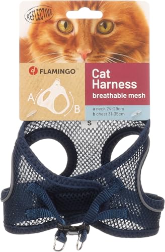 Flamingo Katze Geschirr Step&Go Berta Dunkelblau S 24-29cm 31-35cm Flamingo Katze Geschirr Step&Go Berta Dunkelblau S 24-29cm 31-35cm von Flamingo