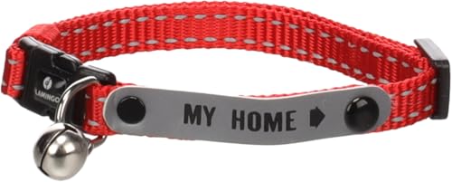 Flamingo Katze Halsband Jaggo Rot 20-34cm 10mm von Flamingo