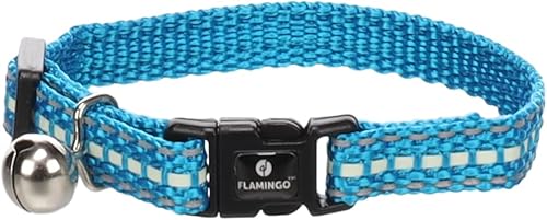 Flamingo Katze Halsband Kätzchen Jinxy Hellblau 15-22cm 10mm von Flamingo
