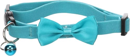 Flamingo Katze Halsband mit Schleife Castor Türkis 20-35cm 10mm von Flamingo
