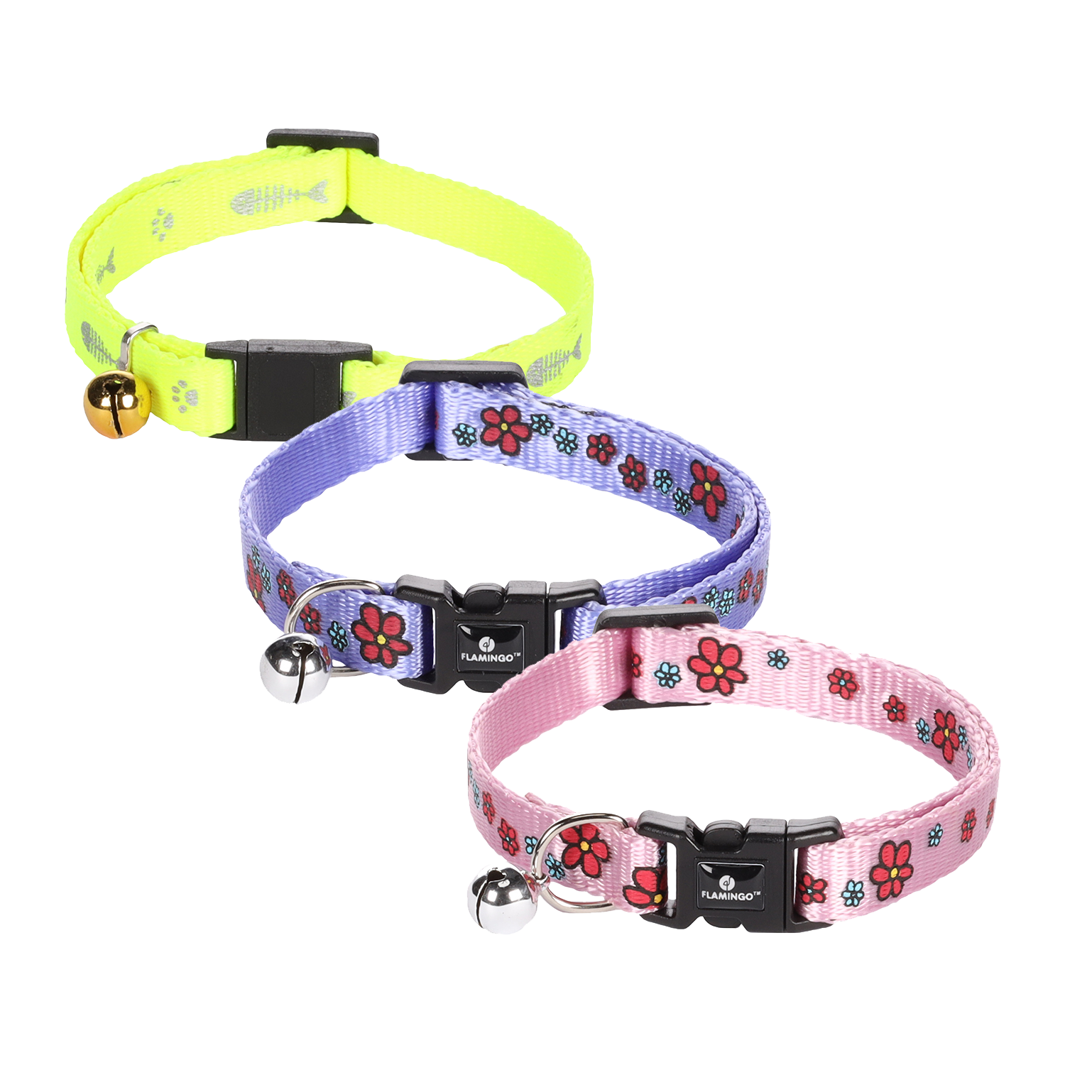Flamingo Katzenhalsband Ziggi - Neon-Gelb Flamingo Katzenhalsband Ziggi - Neon-Gelb von Flamingo