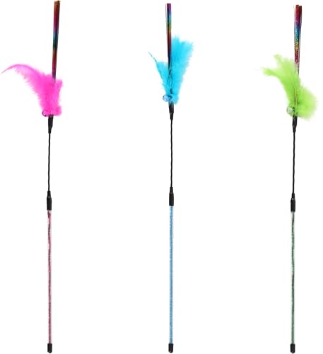 Flamingo Katzenspielzeug Glitsa Spielangel – 39 cm – Mehrfarbig | Glitzerndes Spielvergnügen für Ihre Katze! - Keine Farbauswahl möglich Flamingo Katzenspielzeug Glitsa Spielangel – 39 cm – Mehrfarbig | Glitzerndes Spielvergnügen für Ihre Katze! - Keine Farbauswahl möglich von Flamingo