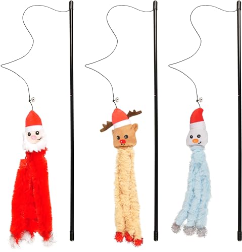 Flamingo Katzenspielzeug – Katzenangel Babbo Weihnachten – Mehrere Ausführungen – Textilspielzeug mit Glöckchen und elastischen Beinen Flamingo Katzenspielzeug – Katzenangel Babbo Weihnachten – Mehrere Ausführungen – Textilspielzeug mit Glöckchen und elastischen Beinen von Flamingo