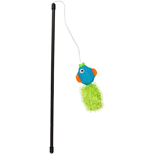 Flamingo Katzenspielzeug – Katzenangel Rio mit Fisch – Mehrfarbig – Keine Farbauswahl möglich – Kunststoff mit Textil, Knister und Plüschschwanz Flamingo Katzenspielzeug – Katzenangel Rio mit Fisch – Mehrfarbig – Keine Farbauswahl möglich – Kunststoff mit Textil, Knister und Plüschschwanz von Flamingo