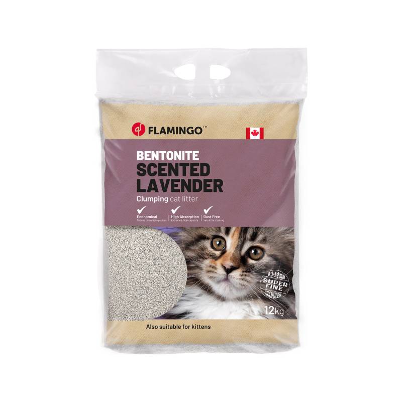 Flamingo Katzenstreu Lavendel - 12 kg von Flamingo