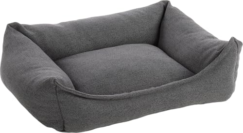 Flamingo Orthopädisches Hundebett Baldar – Rechteckig, Dunkelgrau, 65 cm | Ergonomischer & Bequemer Schlafplatz für Hunde! von Flamingo