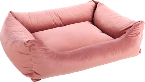 Flamingo Ergonomisches Hundebett Elena Rechteckig Altrosa – A: 100 cm, B: 80 cm, C: 25 cm, Antislip, Waschbar, Zart, Luxuriös und Stilvolles Design Flamingo Ergonomisches Hundebett Elena Rechteckig Altrosa – A: 100 cm, B: 80 cm, C: 25 cm, Antislip, Waschbar, Zart, Luxuriös und Stilvolles Design von Flamingo