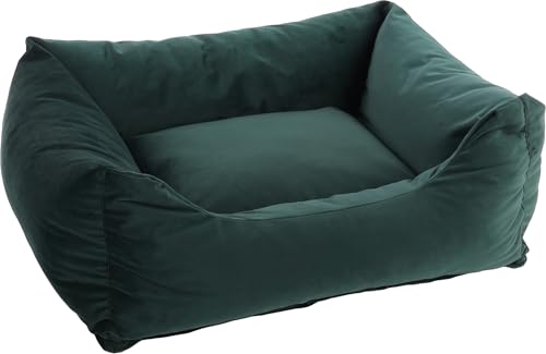 Flamingo Ergonomisches Hundebett Elena Rechteckig Grün – A: 80 cm, B: 67 cm, C: 22 cm, Antislip, Waschbar, Zart, Luxuriös und Stilvolles Design Flamingo Ergonomisches Hundebett Elena Rechteckig Grün – A: 80 cm, B: 67 cm, C: 22 cm, Antislip, Waschbar, Zart, Luxuriös und Stilvolles Design von Flamingo
