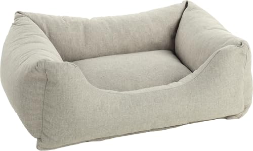 Flamingo Ergonomisches Hundebett Genève Rechteckig Beige – 65 cm - Waschbar, Antislip, Zart, Luxuriös und Stilvoll, Passt In Jedes Interieur! Flamingo Ergonomisches Hundebett Genève Rechteckig Beige – 65 cm - Waschbar, Antislip, Zart, Luxuriös und Stilvoll, Passt In Jedes Interieur! von Flamingo