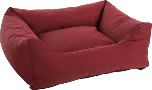 Flamingo Hundebett Genève Rechteckig Bordeaux – A: 80 cm, B: 67 cm, C: 22 cm, Waschbar, Antislip, Zart, Luxuriös und Stilvoll, Passt In Jedes Interieur! Flamingo Hundebett Genève Rechteckig Bordeaux – A: 80 cm, B: 67 cm, C: 22 cm, Waschbar, Antislip, Zart, Luxuriös und Stilvoll, Passt In Jedes Interieur! von Flamingo