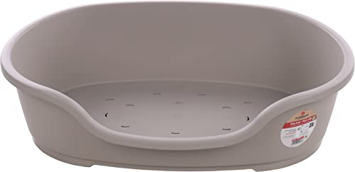 Flamingo Hundebett Tuck – Oval Grau | Größe XL (92 × 61 × 26 cm) | Praktisch, Stilvoll & Leicht zu Reinigen! Flamingo Hundebett Tuck – Oval Grau | Größe XL (92 × 61 × 26 cm) | Praktisch, Stilvoll & Leicht zu Reinigen! von Flamingo