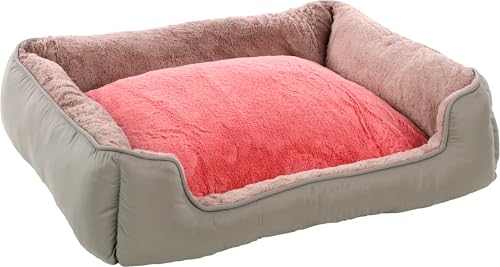 Flamingo Korb für welpe Oddi Rechteck Rosa 80x67x22cm - Abnehmbarer bezug mit reißverschluss - Waschbar - Rutschfester Boden Flamingo Korb für welpe Oddi Rechteck Rosa 80x67x22cm - Abnehmbarer bezug mit reißverschluss - Waschbar - Rutschfester Boden von Flamingo