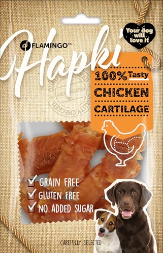 Flamingo Leckerli Hund – Hapki Knorpel mit Huhn – 85g – glutenfrei – getreidefrei – ohne Zuckerzusatz & Konservierungsstoffe – Nature Snack Flamingo Leckerli Hund – Hapki Knorpel mit Huhn – 85g – glutenfrei – getreidefrei – ohne Zuckerzusatz & Konservierungsstoffe – Nature Snack von Flamingo