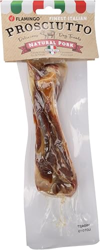 Flamingo Leckerli Hund – Snack Nature Schweinefibula mit Fleisch – 90g – kräftiger Hundesnack – glutenfrei – ohne Zuckerzusatz – aus Europa Flamingo Leckerli Hund – Snack Nature Schweinefibula mit Fleisch – 90g – kräftiger Hundesnack – glutenfrei – ohne Zuckerzusatz – aus Europa von Flamingo
