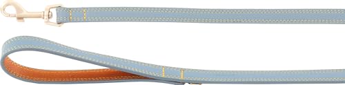 Flamingo Leine für Hund Virginia hellblau 130cm 15mm - Karabinerhaken mit einem matten goldfarbenen Finish - Mit Ring für Zubehör Flamingo Leine für Hund Virginia hellblau 130cm 15mm - Karabinerhaken mit einem matten goldfarbenen Finish - Mit Ring für Zubehör von Flamingo