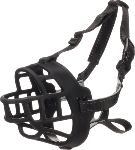 Flamingo MAULKORB BENZO SCHWARZ L Hals 45,5-66CM / Schnauze 4,5x8,5CM von Flamingo