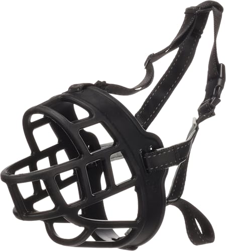 Flamingo MAULKORB BENZO SCHWARZ XXL Hals 52-76CM / Schnauze 5,5x12CM von Flamingo