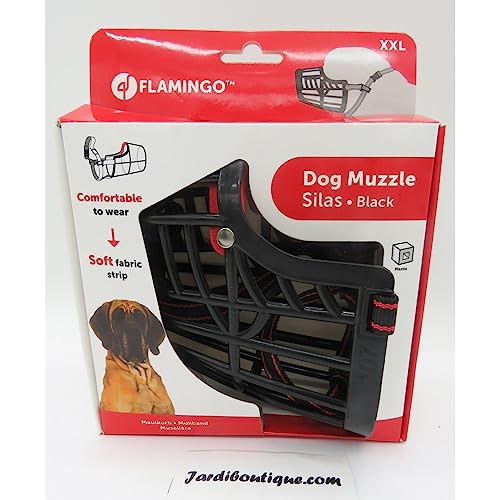 Maulkorb - maulkorb große Hunde - XXL | A:10cm B:6,5cm C:15,5cm D:50-72cm - robust und langlebig - Flamingo Maulkorb Hund Silas Maulkorb - maulkorb große Hunde - XXL | A:10cm B:6,5cm C:15,5cm D:50-72cm - robust und langlebig - Flamingo Maulkorb Hund Silas von Flamingo