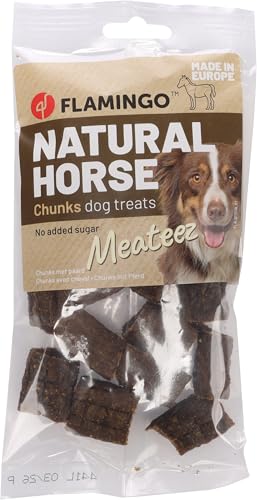 Flamingo Snack Meateez Chunk – Pferd | 100% Natürlicher & Schmackhafter Hundesnack! von Flamingo