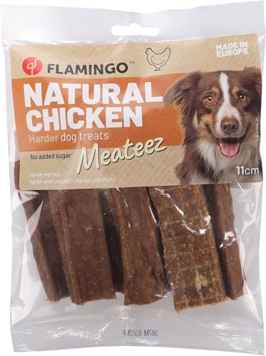 Flamingo Snack Meateez Harder – Huhn | 100% Natürlicher & Extra Harte Kausnack für Hunde! von Flamingo