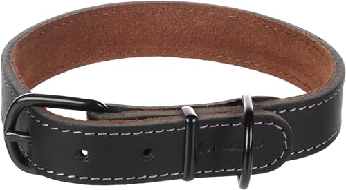 Halsband Montana Leder SCHWARZ M/L 38,5-48,5CM 25MM Halsband Montana Leder SCHWARZ M/L 38,5-48,5CM 25MM von Flamingo