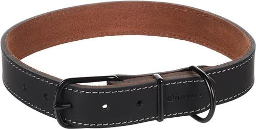Halsband Montana Leder SCHWARZ XXL 53-63CM 28MM Halsband Montana Leder SCHWARZ XXL 53-63CM 28MM von Flamingo
