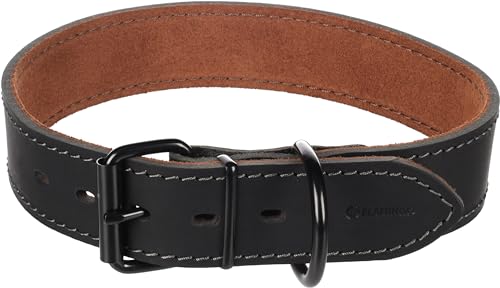 Halsband Montana Leder BREIT SCHWARZ XXL 53-63CM 40MM Halsband Montana Leder BREIT SCHWARZ XXL 53-63CM 40MM von Flamingo