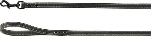 Leine Montana Leder SCHWARZ 130CM 16MM Leine Montana Leder SCHWARZ 130CM 16MM von Flamingo