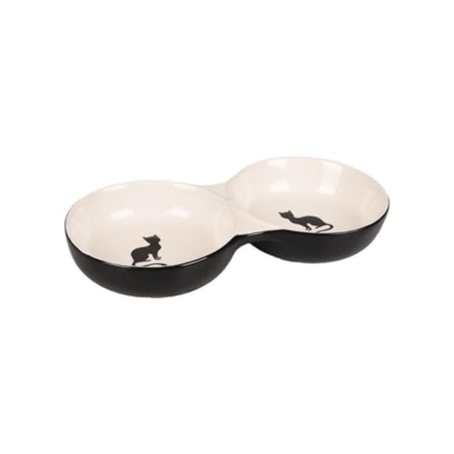 Flamingo NAPF Katze NALA KERAMISCH DOPPEL SCHWARZ-Weiss 145ML 2x11CM Flamingo NAPF Katze NALA KERAMISCH DOPPEL SCHWARZ-Weiss 145ML 2x11CM von Flamingo