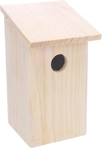 Flamingo Nistkasten – nistkasten für vögel für draußen wetterfest – Modell Bizi aus FSC-Holz – 14,5x15,5x26cm – natürliches Vogelhaus mit 3,5cm Einflugloch Flamingo Nistkasten – nistkasten für vögel für draußen wetterfest – Modell Bizi aus FSC-Holz – 14,5x15,5x26cm – natürliches Vogelhaus mit 3,5cm Einflugloch von Flamingo
