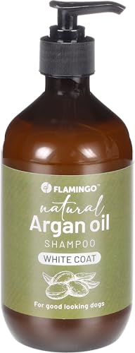 Flamingo Natürliches Shampoo mit Arganöl für Hunde mit weißem Fell - 500 ml - Reinigung, Bleichen, Pflegen des Fells Flamingo Natürliches Shampoo mit Arganöl für Hunde mit weißem Fell - 500 ml - Reinigung, Bleichen, Pflegen des Fells von Flamingo