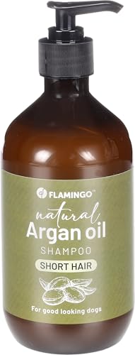 Flamingo Natürliches Shampoo mit Arganöl für Hunde mit kurzem Fell 500 ml - Geeignet für alle Fell- und Hauttypen - Nährt und sorgt für den natürlichen Glanz des Fells Flamingo Natürliches Shampoo mit Arganöl für Hunde mit kurzem Fell 500 ml - Geeignet für alle Fell- und Hauttypen - Nährt und sorgt für den natürlichen Glanz des Fells von Flamingo