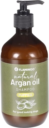 Flamingo Natürliches Shampoo mit Arganöl für Welpen 500 ml - Geeignet für alle Fell- und Hauttypen - Sanfte Formulierung für die empfindliche Welpenhaut Flamingo Natürliches Shampoo mit Arganöl für Welpen 500 ml - Geeignet für alle Fell- und Hauttypen - Sanfte Formulierung für die empfindliche Welpenhaut von Flamingo