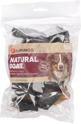 Flamingo Snack Nature – Ziegenhuf | 100% Natürlich & Langanhaltender Kauspaß für Hunde! von Flamingo