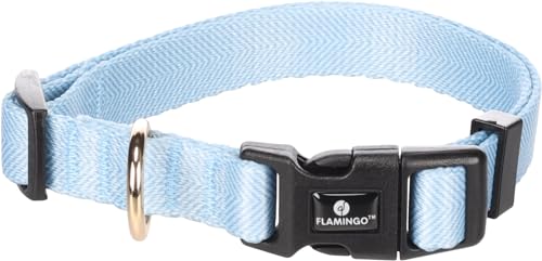 Flamingo Halsband Noekie Blau – S | 30-45 cm x 15 mm x 2 mm, Langlebig, Stilvoll und Elegant – Für Kleine und Mittelgroße Hunde! Flamingo Halsband Noekie Blau – S | 30-45 cm x 15 mm x 2 mm, Langlebig, Stilvoll und Elegant – Für Kleine und Mittelgroße Hunde! von Flamingo