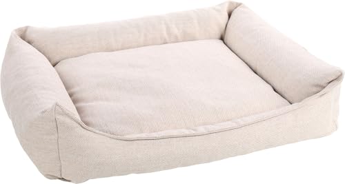 Flamingo Orthopädisches Hundebett Baldar – Rechteckig, Beige, 100 cm | Ergonomischer & Bequemer Schlafplatz für Hunde! von Flamingo