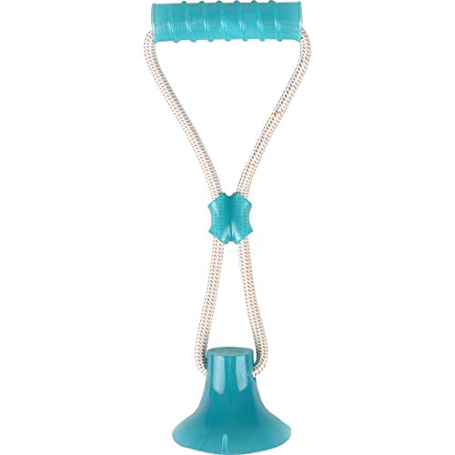 Flamingo Pet Products - Spielzeug mit Saugnapf und Griff, Reihe ZUKI, Farbe Grün von Flamingo