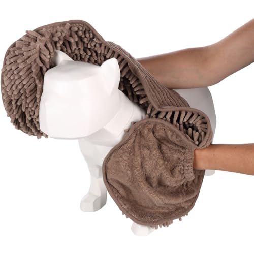 Flamingo Handtuch Pakka – Taupe – 80 × 30 × 2,5 cm – Superabsorbierendes Mikrofaser-Handtuch mit praktischen Eingrifftaschen – Für kleine und große Hunde geeignet Flamingo Handtuch Pakka – Taupe – 80 × 30 × 2,5 cm – Superabsorbierendes Mikrofaser-Handtuch mit praktischen Eingrifftaschen – Für kleine und große Hunde geeignet von Flamingo